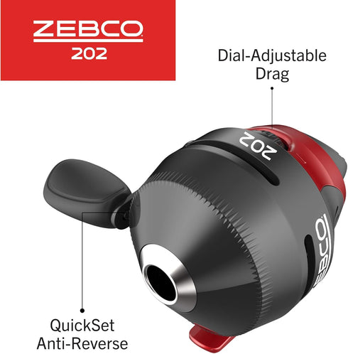 Zebco 202 & 404 Spincast Reels and Fishing Rod Combos - 2-Pack