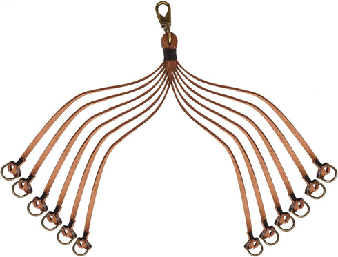 TOURBON Dove Hunting Gear Leather Carrier Duck Strap, Waterfowl Belt with 12 Drops