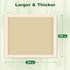 28"x34", 4-Corner (40 Counts) MIZOK Dog Pee Pads Extra Large Bamboo Puppy Pads Super Absorbent & Leak-Proof, Adhesive