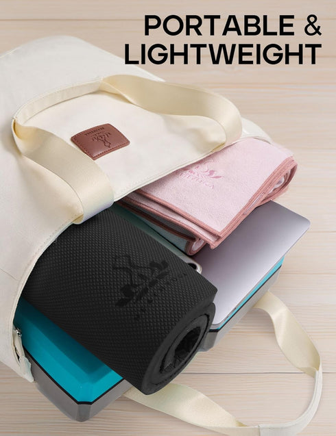 Yoga Knee Pads Cushion Non-Slip Mat by Heathyoga, 26"x10"x0.5" for Gardening and Floor Exercises