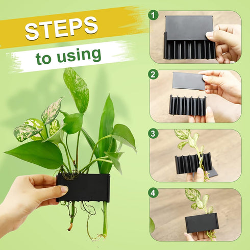Rimmed 5 0.5 inch Aquarium Plant Holder for Tank, Aquarium Hanging Plant Holder, Plastic Aquatic Plant Pot with Hole