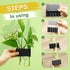 Rimmed 5 0.5 inch Aquarium Plant Holder for Tank, Aquarium Hanging Plant Holder, Plastic Aquatic Plant Pot with Hole