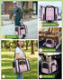 15lbs,with Morpilot Portable Cat Carrier - Soft Cat Carrier for Medium Cats and Puppy up to Dual-Sided Cushion, Secure