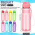 Water Bottles Bulk - 18 oz Portable Sports Water Bottle, Summer Graduation Student Gifts from Teacher (12)