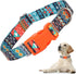 Dog Collar for Large Dogs, Adjustable with African Tribal Aztec Mexican Native Southwestern Boho Pattern for XS, Small,