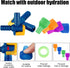 Skylety 8 Pieces Bite Valve Replacement Silicone Mouthpieces for Hydration Pack Bladder, Green, Orange, Blue, Purple