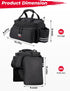 KEMIMOTO 20L Capacity Bike Rear Rack Bag, Water Resistant Bicycle Pannier with Rain Cover