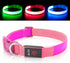 LED Dog Collar Light - USB Rechargeable, Adjustable Size, Heavy Duty Glow Safety Collar for Medium Dogs