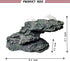 PINVNBY Basking Platform for Turtles, Resin Resting Rock with 2 Pcs Suction Cups for Frogs and Newts