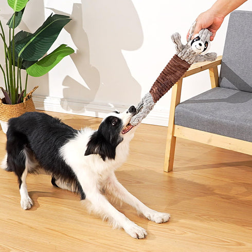 Sedioso Tug of War Dog Toy, Durable Stuffed Squeaky Toy with Crinkle Paper for Small, Medium, and Large Dogs