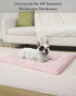 Washable Dog Bed Mat, Reversible Dog Crate Pad for Large Medium Small Dogs, 35 x 22 Inch, Pink