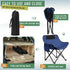 Seeloowy 2 Pack 600D 330lbs(Blue) Compact Camping Chairs Portable Folding for Outside with Carry Bag Lightweight Moon