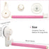 2Pcs Suction Cup Bird Perch, Wooden Parrot Window/Mirror/Car/Travel/Shower Perches for Small and Medium Birds (Pink)