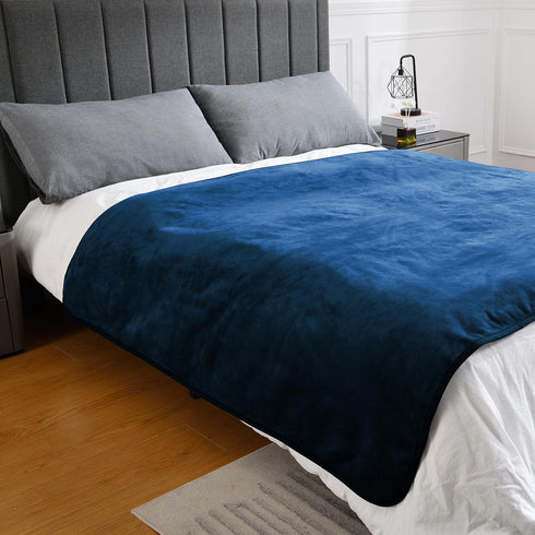 Waterproof Blanket for Bed Couch Sofa, Soft Liquid Pee Proof Pet Blanket for Dog Puppy Cat, Reversible Sherpa Fleece