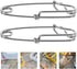 12pcs Stainless Steel Fishing Snap Clips Heavy-Duty Anti-Rust Tuna Snap Connectors High Strength Longline Fishing Lure