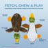 1Wild Best Pet Supplies Squeaky Dog Toys with Soft Durable Fabric for Small, Medium and Large Pets Interactive Toy