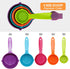 Rypet Pet Food Scoop Set of 5, Measuring Cups and Spoons Set for Dog, Cat, and Bird Food, Random Color