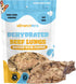 '-1 hotspot pets Beef Lung Dog Treats Pound Big Bag - Slow Roasted, All Natural Dehydrated Premium Beef Lung Training