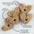 EVERYDAYS PB’N JELLY Crunchy Heart Shaped Treats, 6 Ounce Bag, All Natural Protein Packed Dog Biscuits