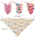 50pcs PET SHOW Cotton Small Dog Bandanas Bulk Girl Female Cat Puppies Bibs Washable Triangle Head Scarfs Wholesale