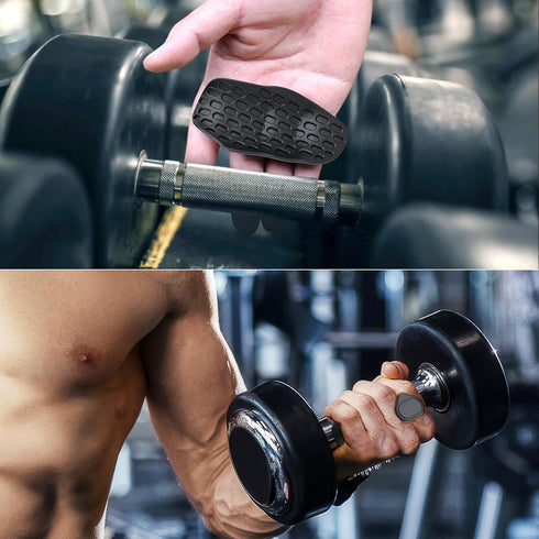 SELBATON Anti-Slip Workout Grips, Ergonomics Rubber Gym Grips, Weight Lifting Grips for Hand Protection, Workout Gym