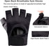 LJCUTE Workout Gloves for Men & Women, Fingerless Breathable & Full Palm Protection Gym Exercise Gloves for Weight
