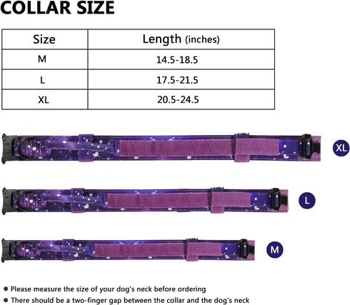 DAGANXI Tactical Dog Collar, Adjustable Military Nylon Collar with Control Handle, Heavy Metal Buckle, Patches, Airtags