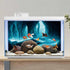 AWERT 30x18 inches Rock Cave Background for Aquarium, Terrarium, and Fish Tank Decor