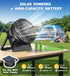Dsquu Baby Beach Tent Solar Cooling Fan, Anti-UV Toddler Beach Tent Sun Shelter Portable Travel Fan Beach Shade Tent