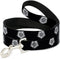 Buckle-Down Pet Leash, Winchester Pentagram Repeat, 4 Feet Long, Black/White