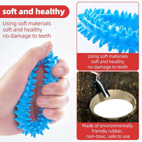 Hurray 3 Pack Puppy Teething Chew Toys, Small Dog Toys for Itching Relief and Teeth Cleaning, Up to 15 lbs
