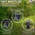 Commode Alpcour Portable Toilet Seat Compact Lightweight Indoor & Outdoor w/Built-In Bag Hooks & Travel Bag Heavy-Duty