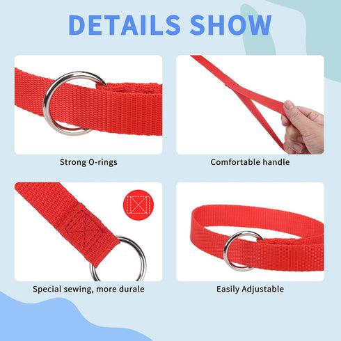HOMIMP Slip Lead Dog Leash, 6 FT, 24 PCS Bulk Colors, Heavy Duty Nylon for Small Medium Large Dogs, Training