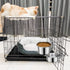 Pet Dog Food Water Bowl for Cage, Stainless Steel Non-Spill Hanging Bowls with Clamp Holder for Small Medium Large Dogs