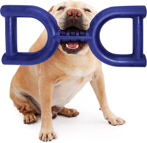 SuperChewy Tough Tug Pull Toy, Strong Natural Rubber for Interactive Tug-of-War for Medium & Large Breeds