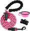 BARKBAY Heavy Duty Dog Leash for Large Dogs, 5FT with Comfortable Padded Handle, Pink