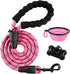 BARKBAY Heavy Duty Dog Leash for Large Dogs, 5FT with Comfortable Padded Handle, Pink