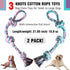 Dog Rope Toys 2 Pcs Indestructible Dog Toys, Dog Chew Toys for Aggressive Chewers, Tough Puppy Teething Chew Toys for Boredom, Dental Cleaning Tug of War Dog Toy, Great for Small to Large Breed