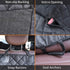 JSTHT Dog Car Seat Cover for Back Seat Waterproof Bench Seat Cover Protector Nonslip Durable Soft Pet Dog Back Seat