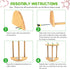 Mini Chick Perch with Mirror, Strong Bamboo Roosting Bar for Coop and Brooder, Training Perch for Baby Chicks, Easy to