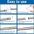INCREWAY Tent Pole Clips, 20PCS Kayak Paddle Spring Snap Clips for Camping, 6mm Button