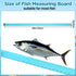 Zonon 1/8" 48" Thick x Long Fish Measuring Board Anodized Aluminum Fish Ruler Aqua Blue Corrosion Resistant Boat