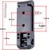 HolsterSmith Molle Compatible Locking Belt Clips with Mounting Hardware for Molle Gear