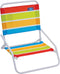 Rio Brands 1-Position Low-Profile Folding Beach Chairs, Lightweight Steel Outdoor Portable Camping