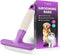 POODLIE Poodle Pet Dog Grooming Rake | Dematting Tool with Stainless Steel Shedding Comb, Purple Handle