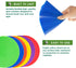 Spot Markers, 9 Inch Non Slip Rubber Floor Markers, Flat Field Cones for Soccer, Basketball, Sports Training
