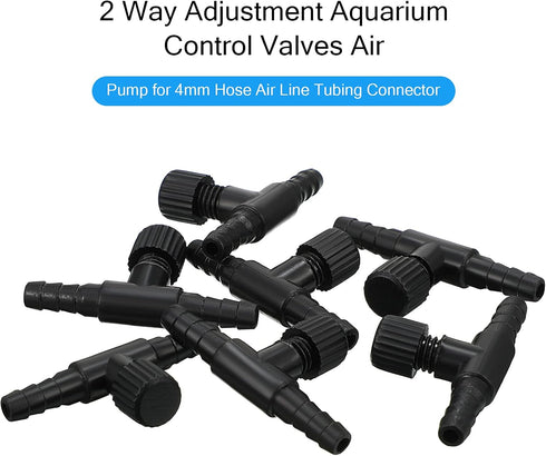 30 Pieces Aquarium Air Valve, Single Way Plastic Control Valves for 4 mm Hose Air Pump