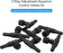 30 Pieces Aquarium Air Valve, Single Way Plastic Control Valves for 4 mm Hose Air Pump
