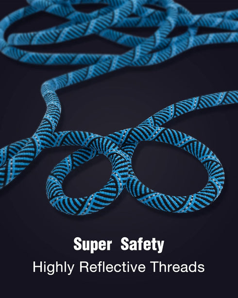 (2 Pack) Long Dog Leash for Training, 15FT/30FT/50FT, Reflective Rope Check Cord for Large Medium Small Dogs