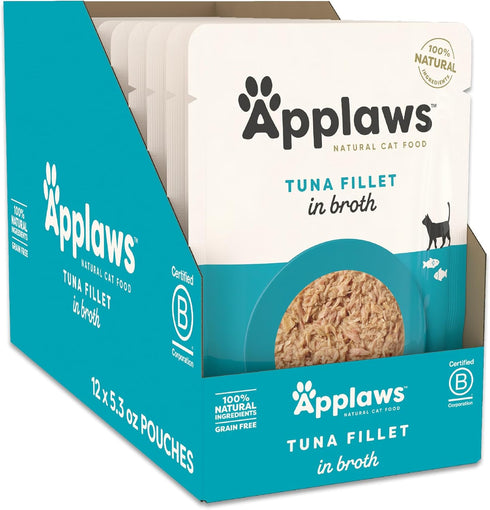 Applaws Natural Wet Cat Food in Broth, Limited and Natural Ingredients, High